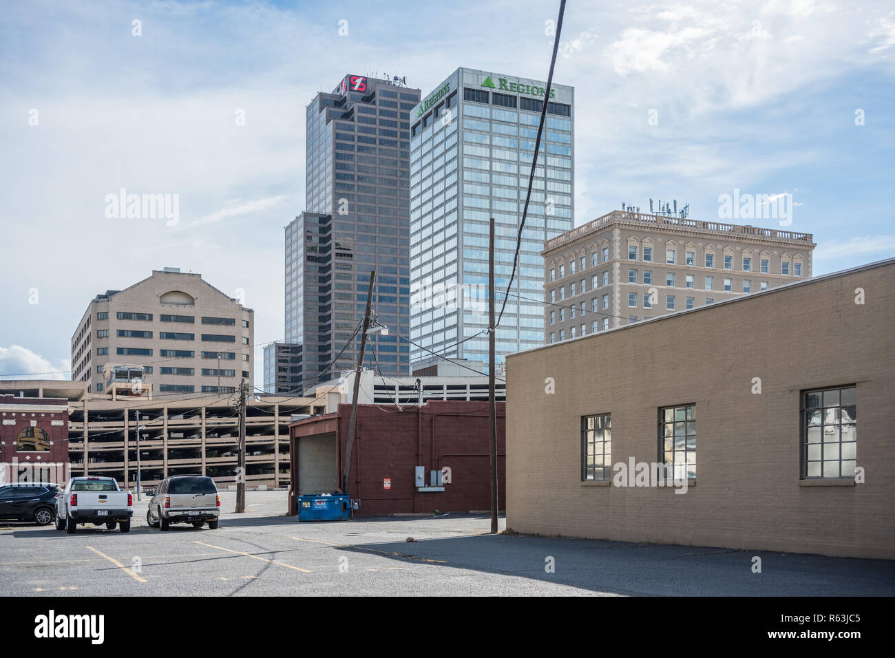 Commercial buildings in downtown Little Rock Stock Photo Alamy
