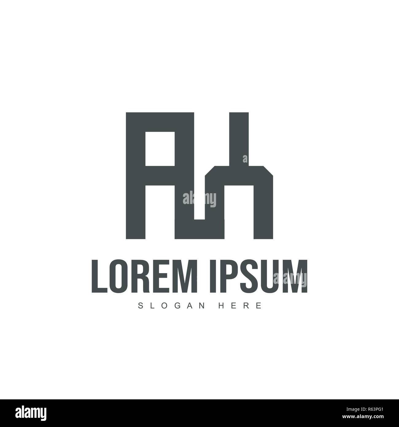 AY Logo template design. Initial letter logo template design Stock Vector