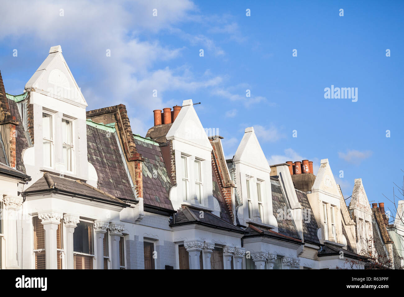 Dormer Windows On Victorian Houses Stoke Newington North London