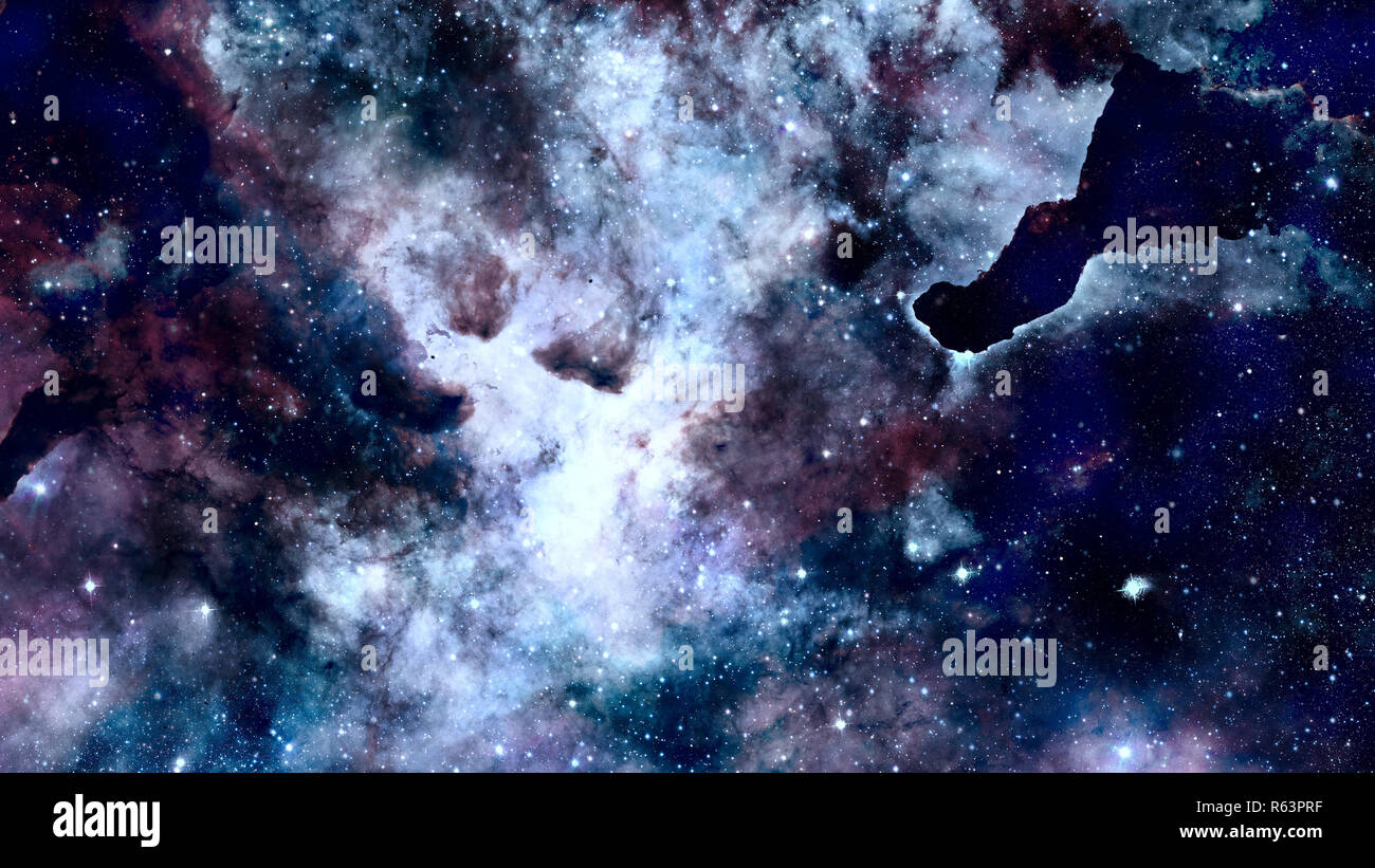Universe filled with nebula and galaxy. Elements of this image ...