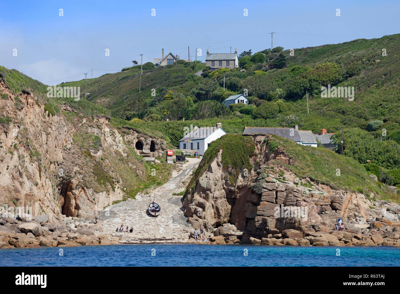 Porthgwarra Cove Cornwall England Uk Stock Photo Alamy