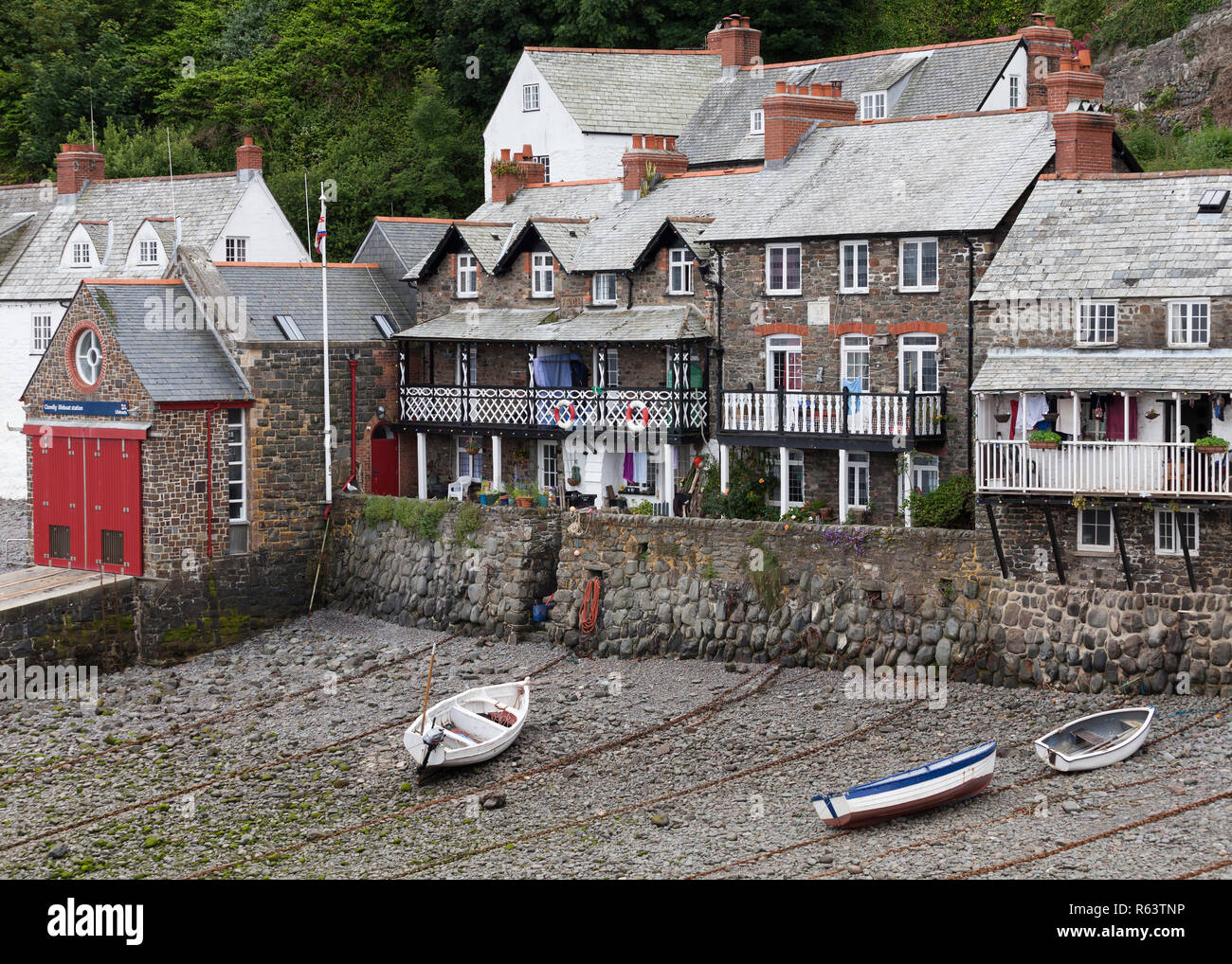 Clovelly harbour, Devon, England, UK Stock Photo Alamy