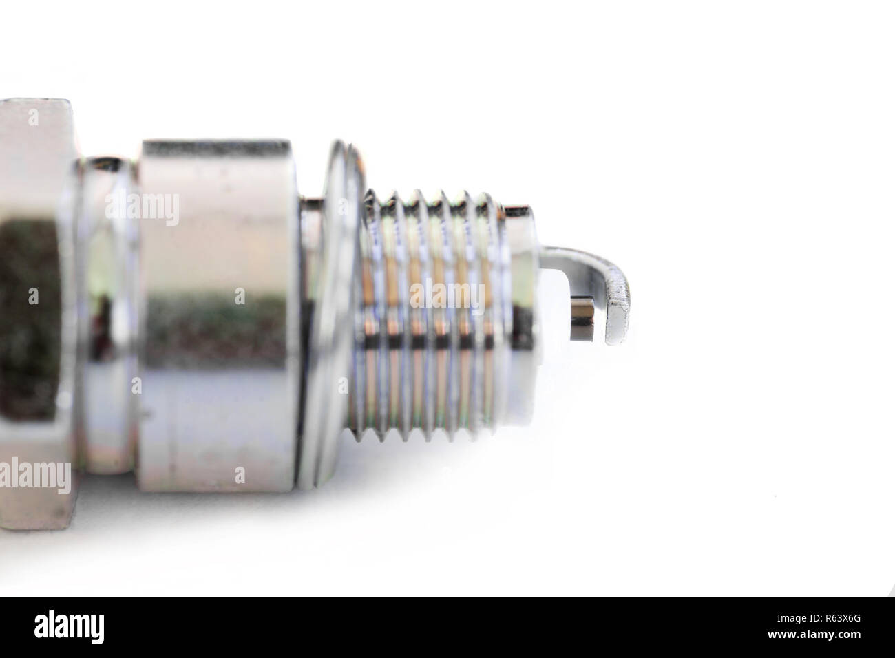 Spark plug on white Stock Photo Alamy