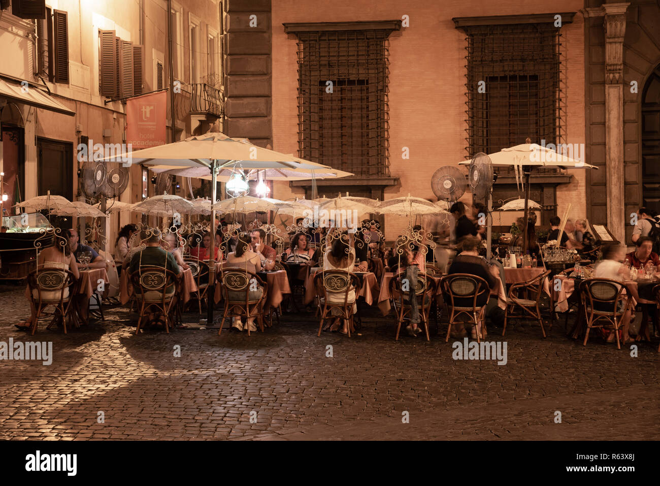 Outdoor eating, Rome, Italy Stock Photo