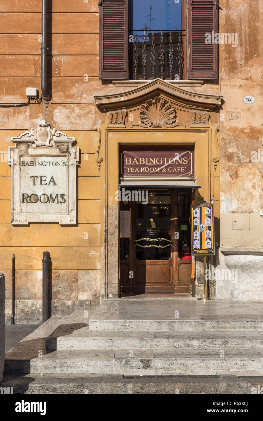 Babington's Tea Rooms, Rome, Italy Stock Photo