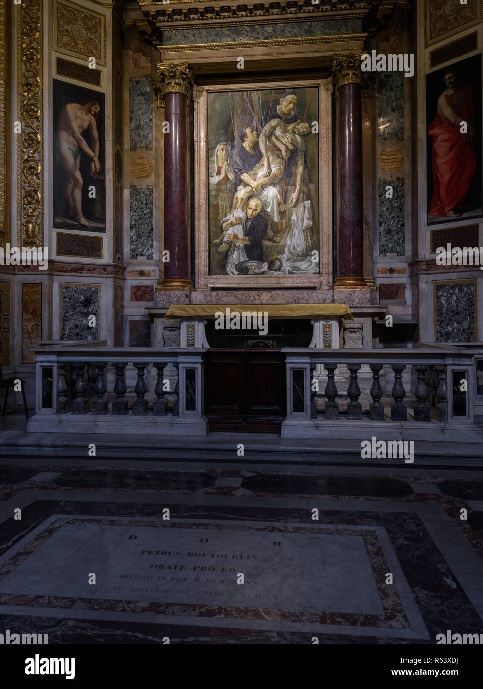 Cappella della Passione, Church of the Gesù, Rome, Italy Stock Photo