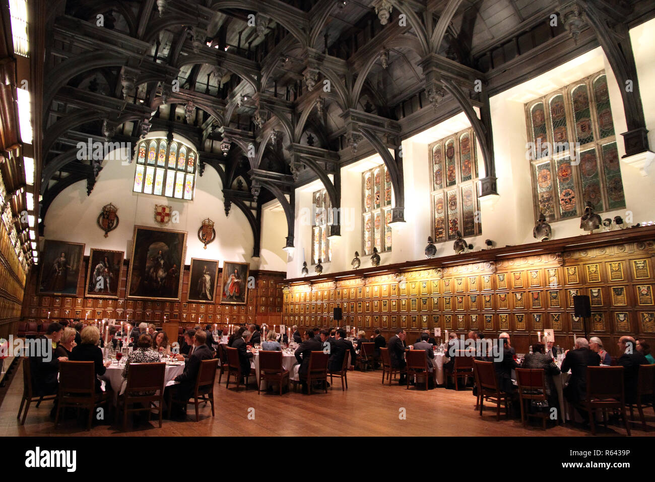 Middle Temple Hall,The Temple,City of London was built during the Reign of Queen Elizabeth 1st. Stock Photo