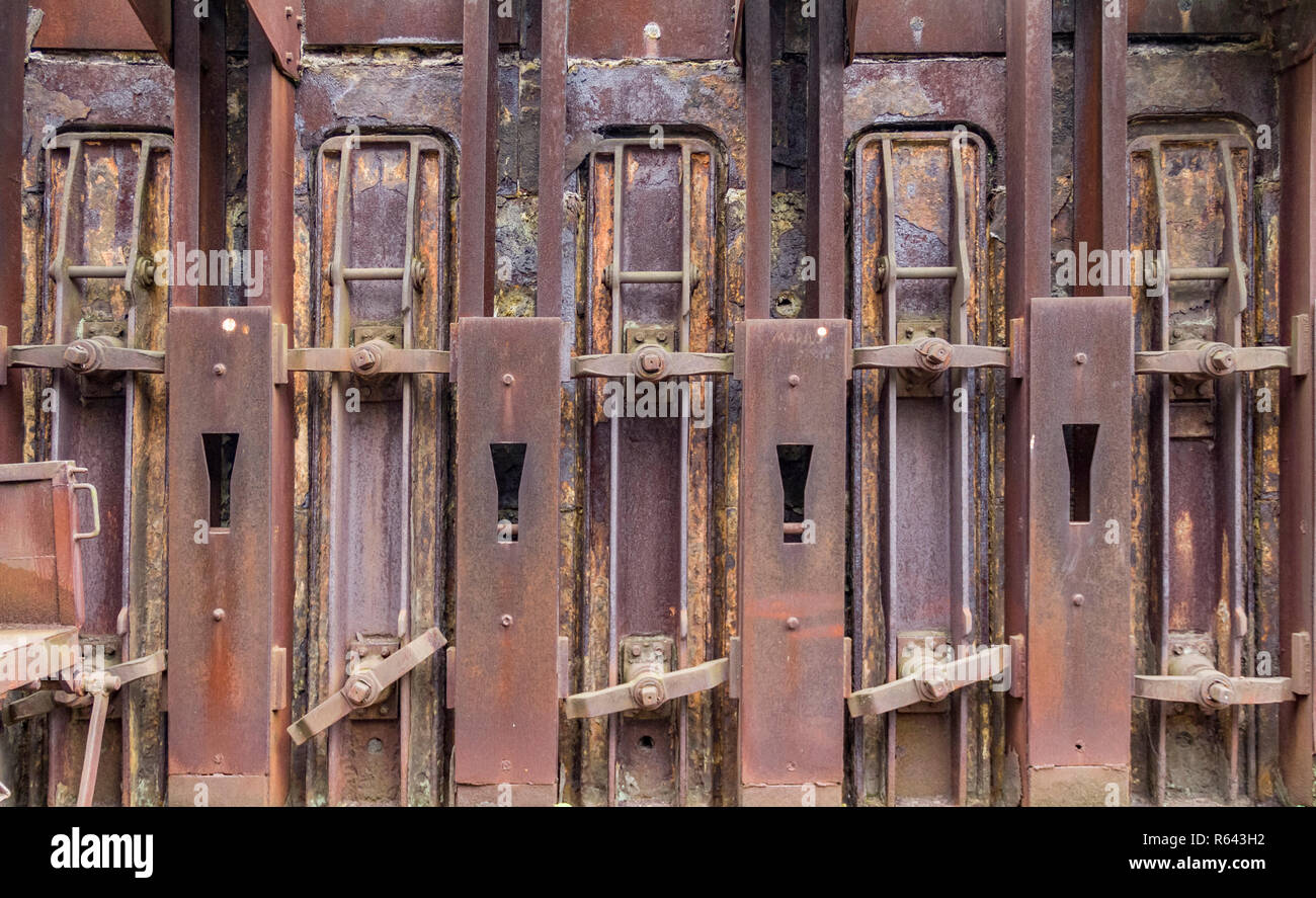 rusty machinery detail Stock Photo