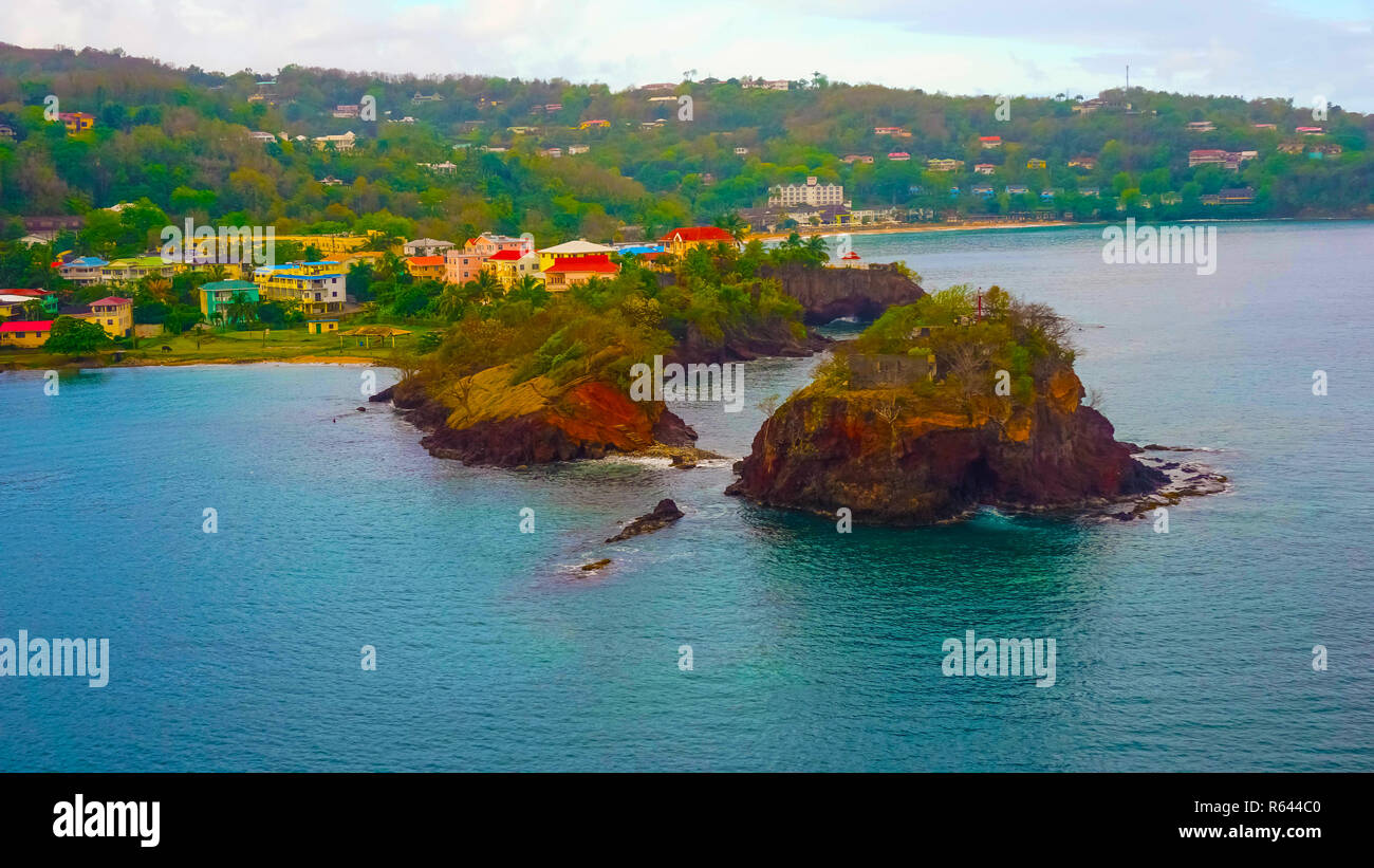 Catries - Saint Lucia Stock Photo