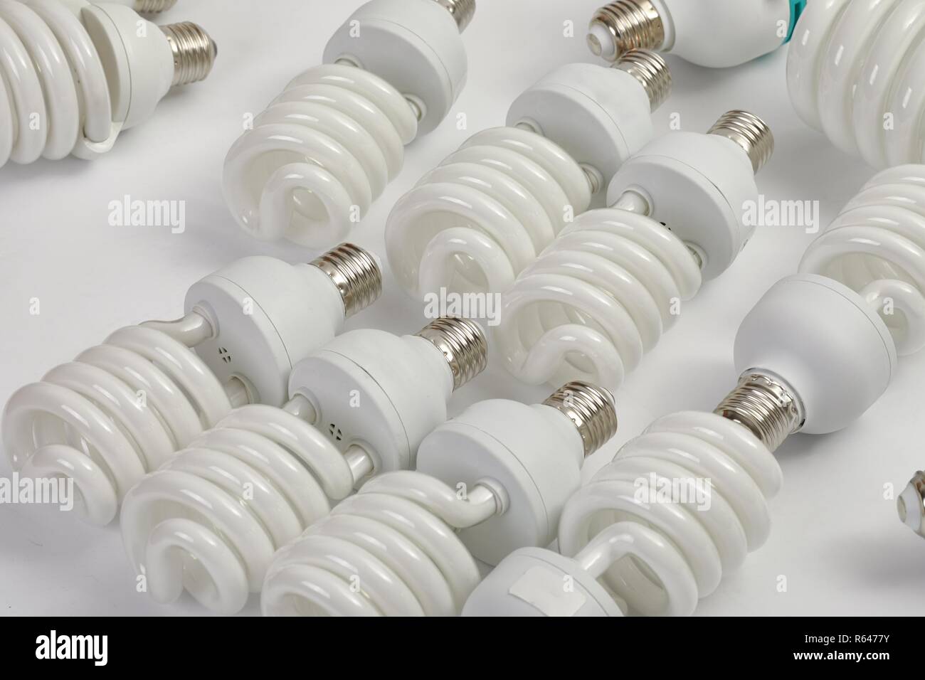 Compact Flurescent Bulbs Stock Photo
