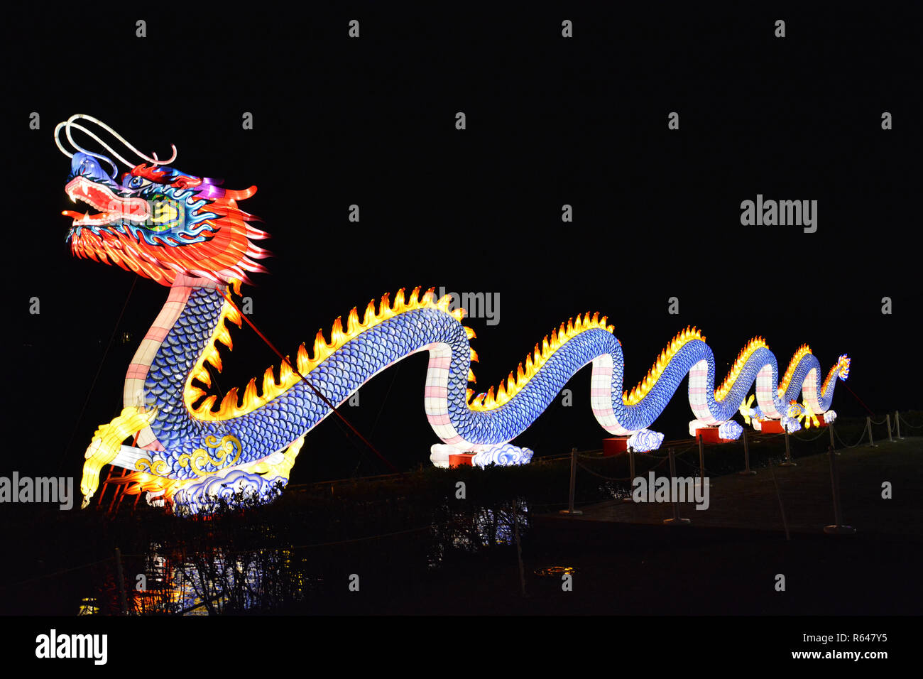 The annual North Carolina Chinese Lantern Festival held in the town of