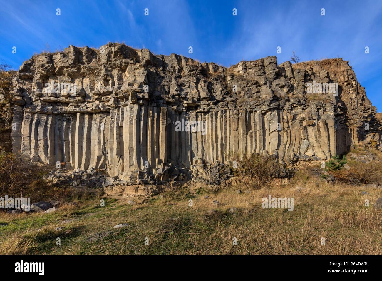 basalt columns rocks in Racos, Transylvania Stock Photo - Alamy