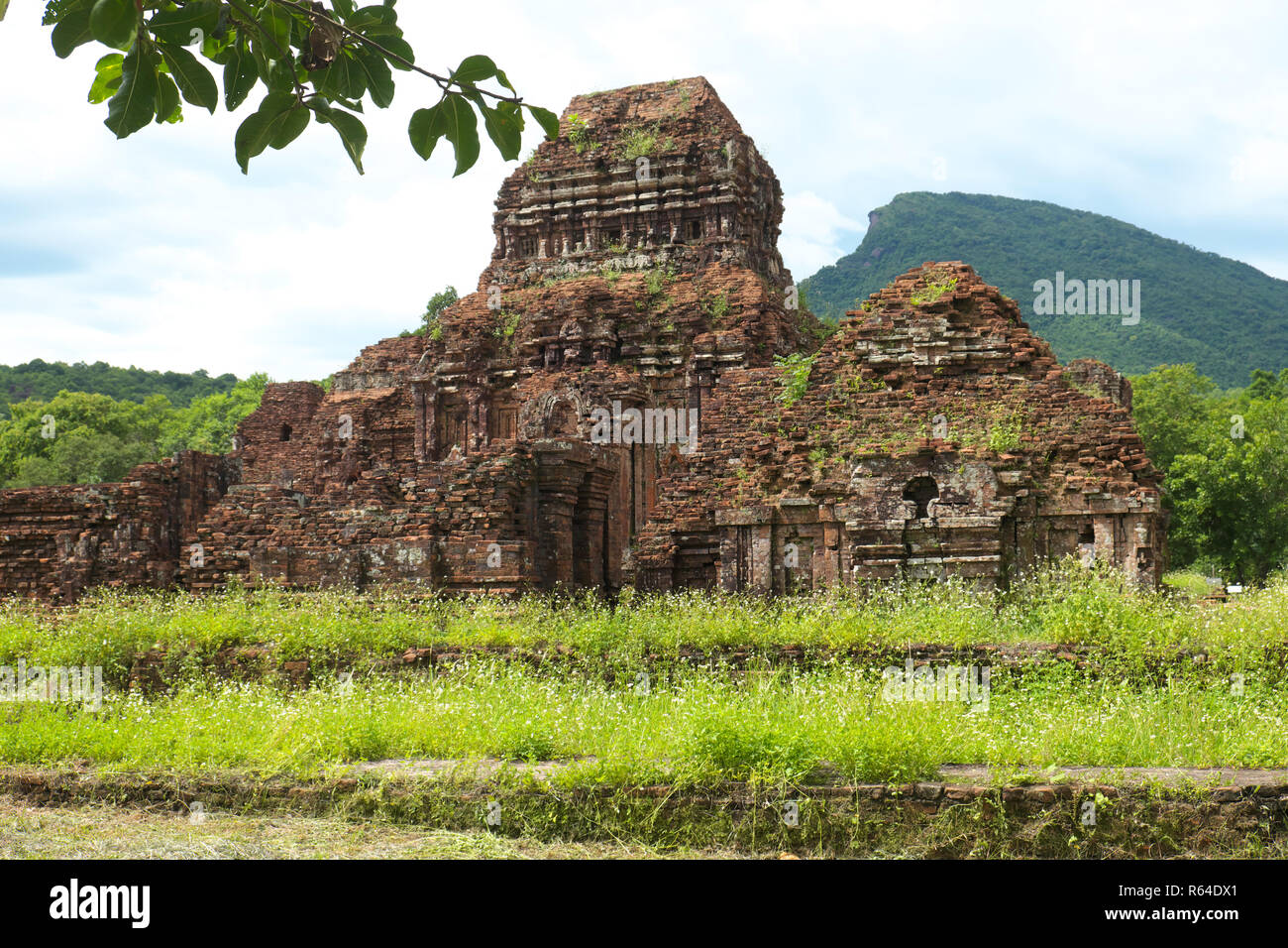 My Son Vietnam - the ancient ruins of Hindu temples of the Champa dynasty is now a UNESCO World Heritage Site Stock Photo