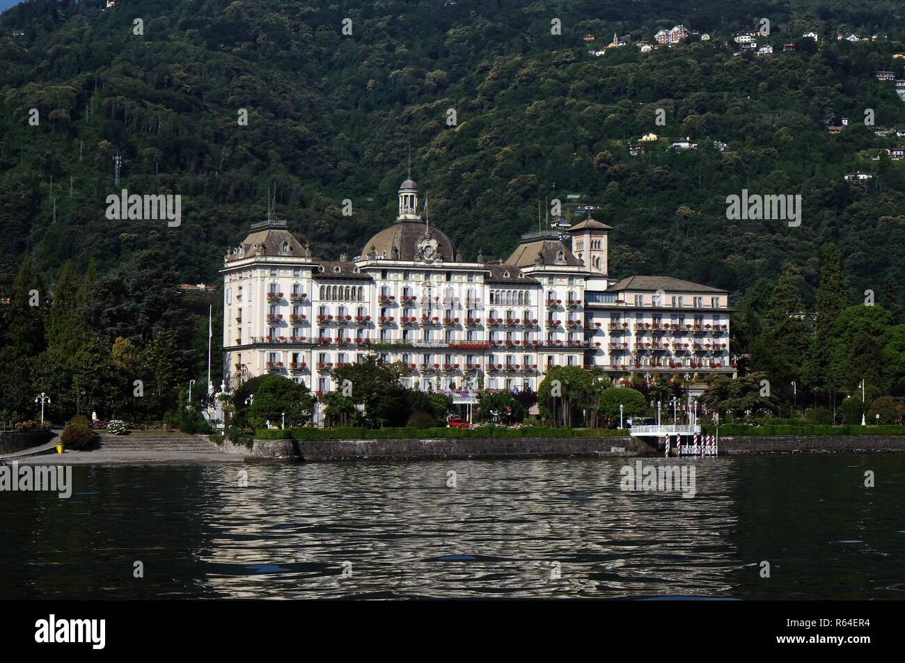 Grand Hotel des Iles Borromees, Stresa, Lago Maggiore, Piedmont, Italy Stock Photo