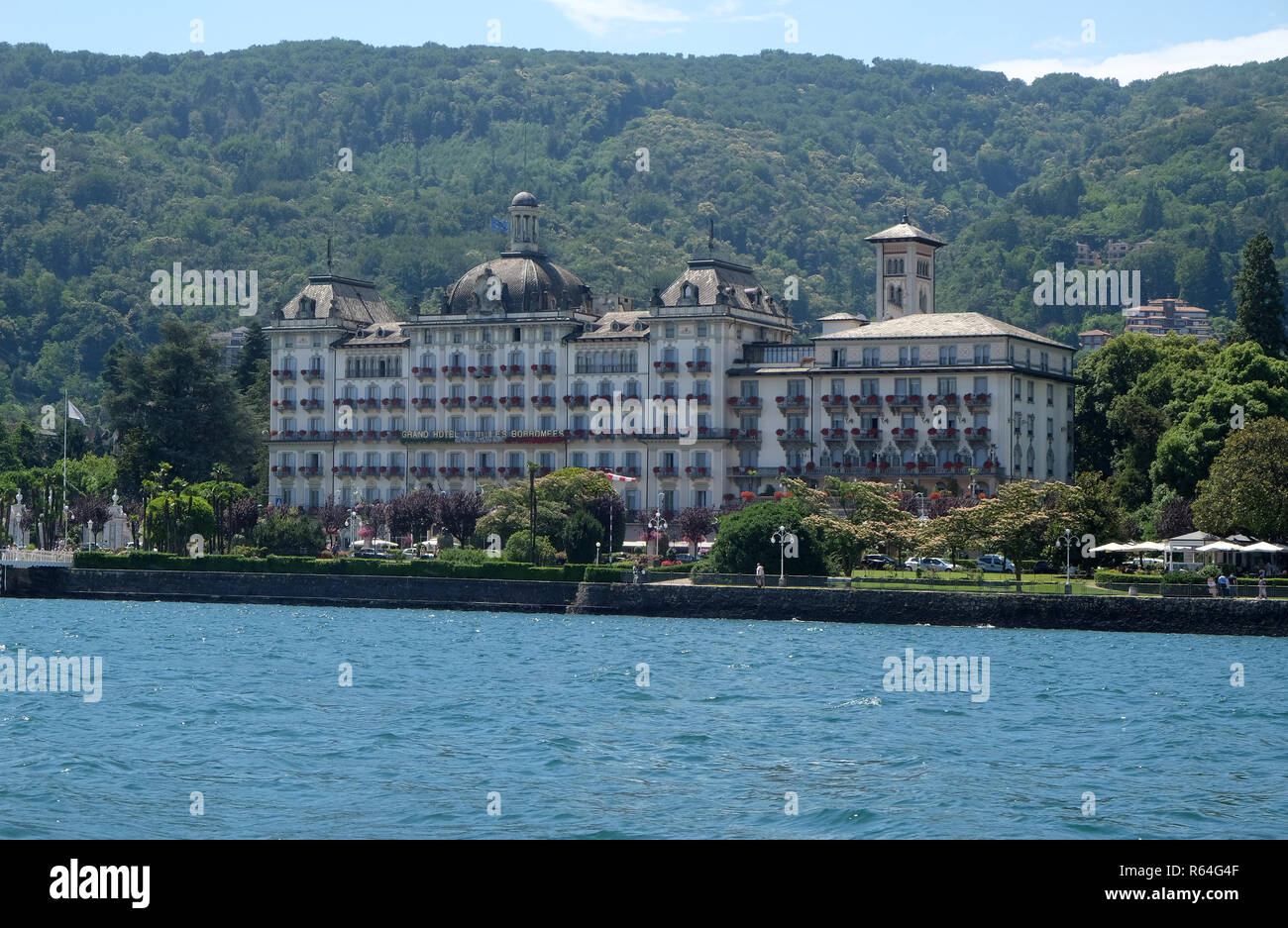 Grand Hotel des Iles Borromees, Stresa, Lago Maggiore, Piedmont, Italy Stock Photo