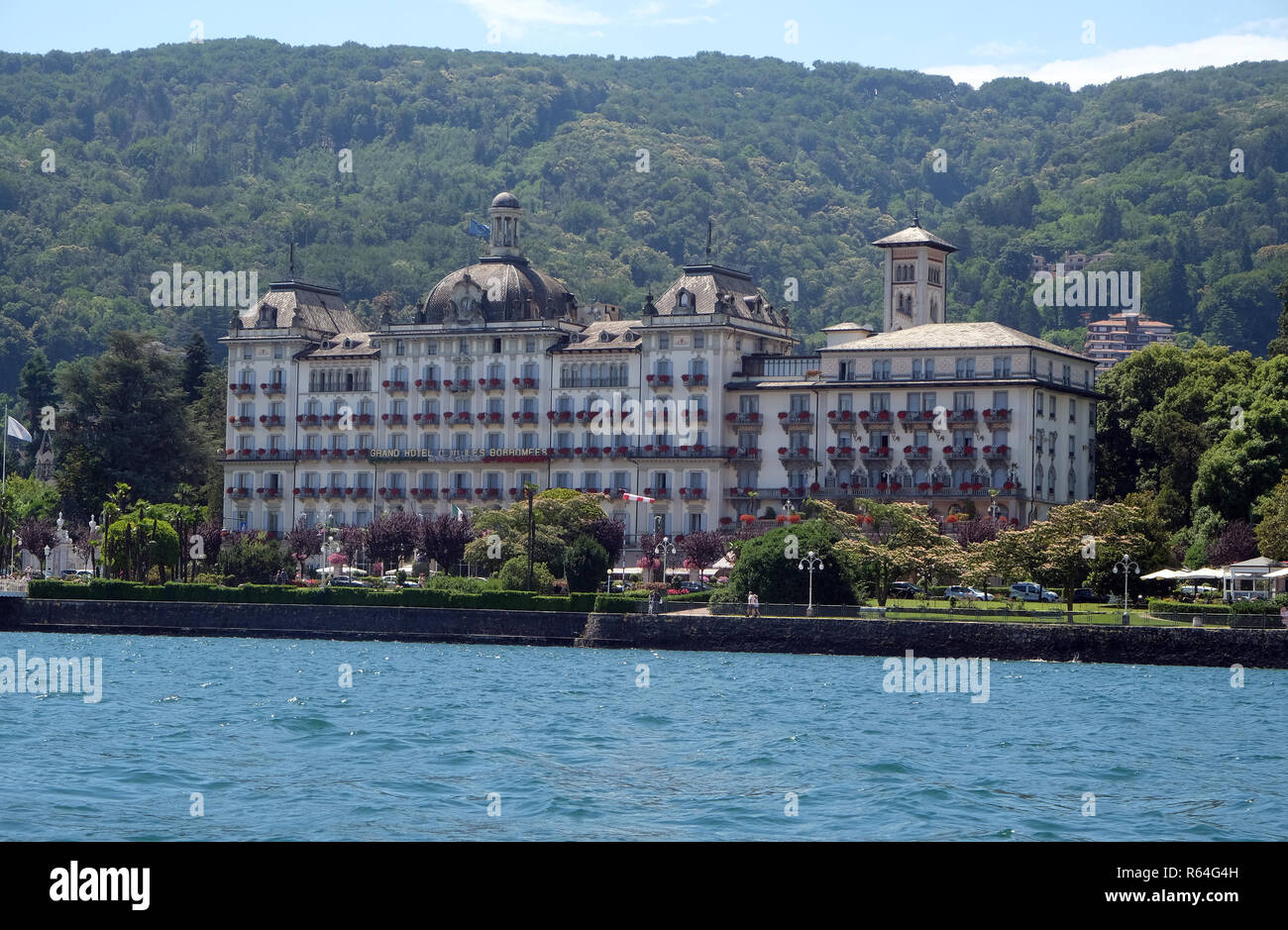 Grand Hotel des Iles Borromees, Stresa, Lago Maggiore, Piedmont, Italy Stock Photo