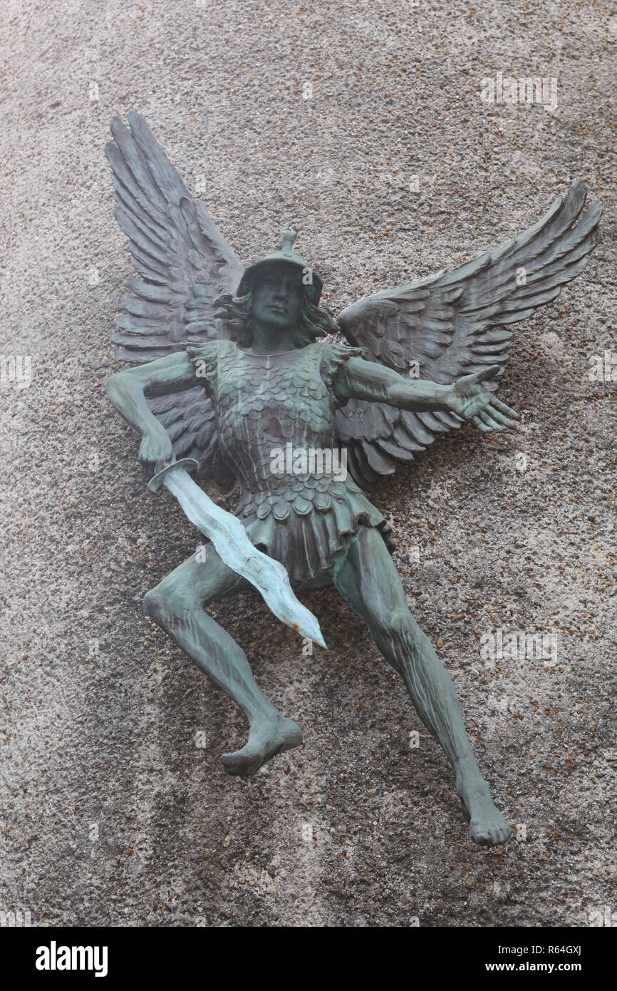 Estatua-FIGURINA 7/" San Miguel ARCANGEL Arcangelo Michele Angelo Statua