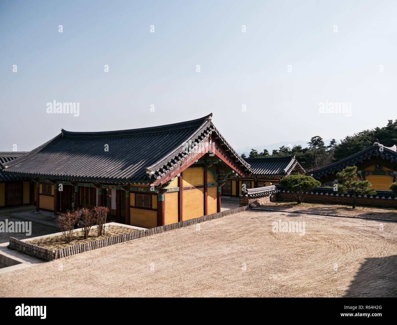 Traditional korean houses in Naksansa temple, Yangyang city, South