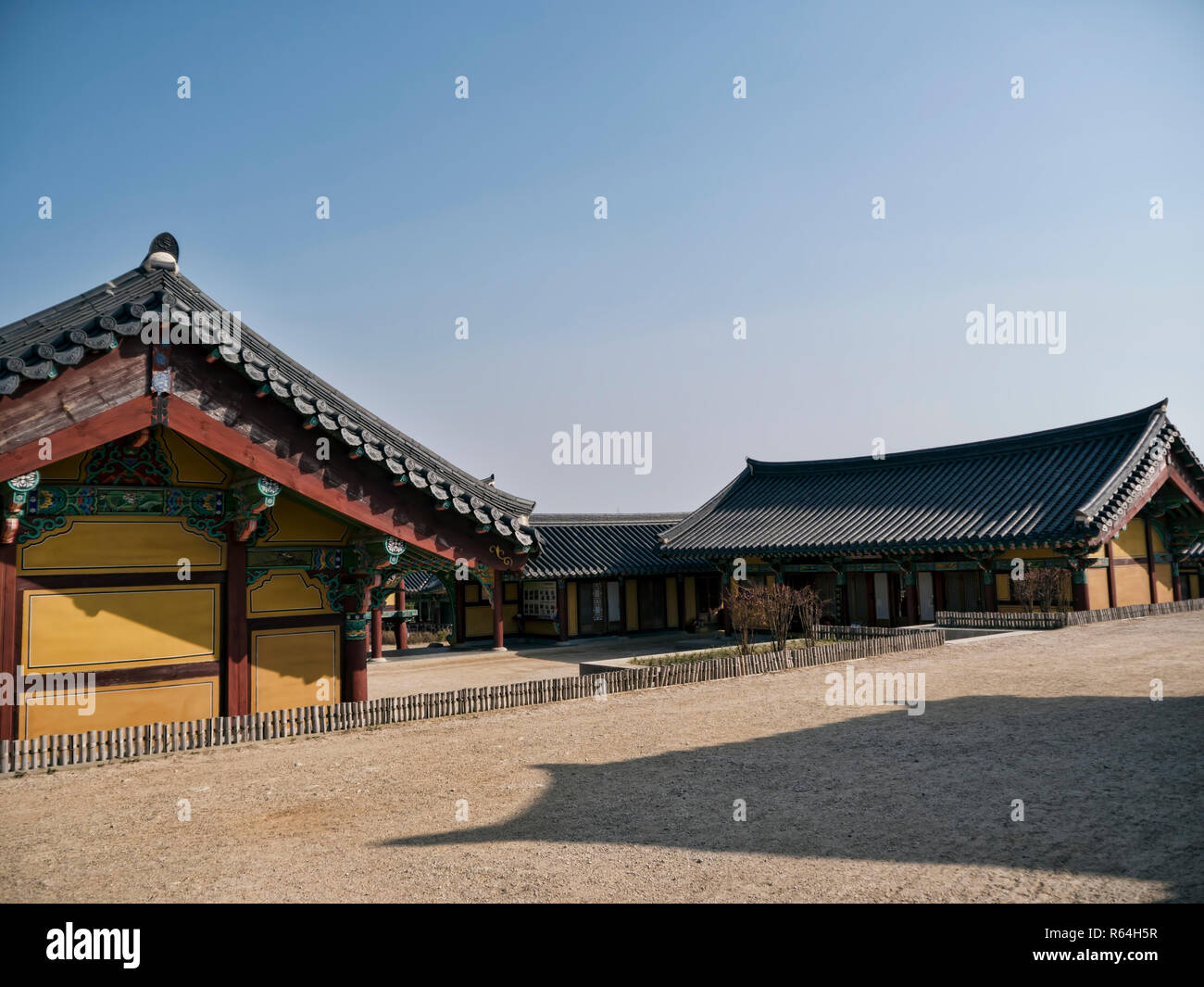 Traditional korean houses in Naksansa temple, Yangyang city, South