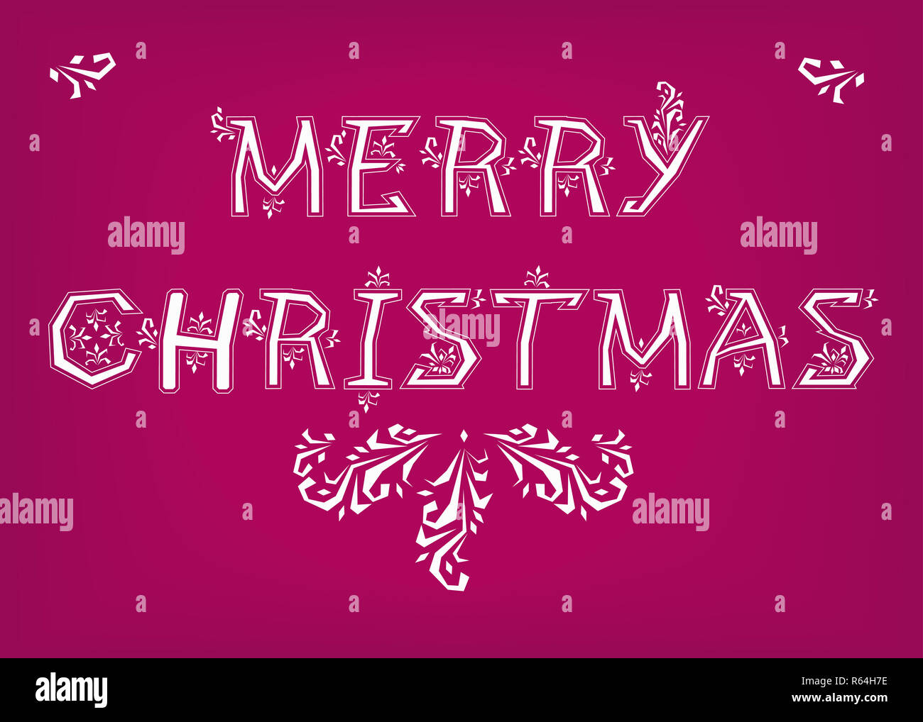 Merry Christmas. Country font Stock Photo Alamy