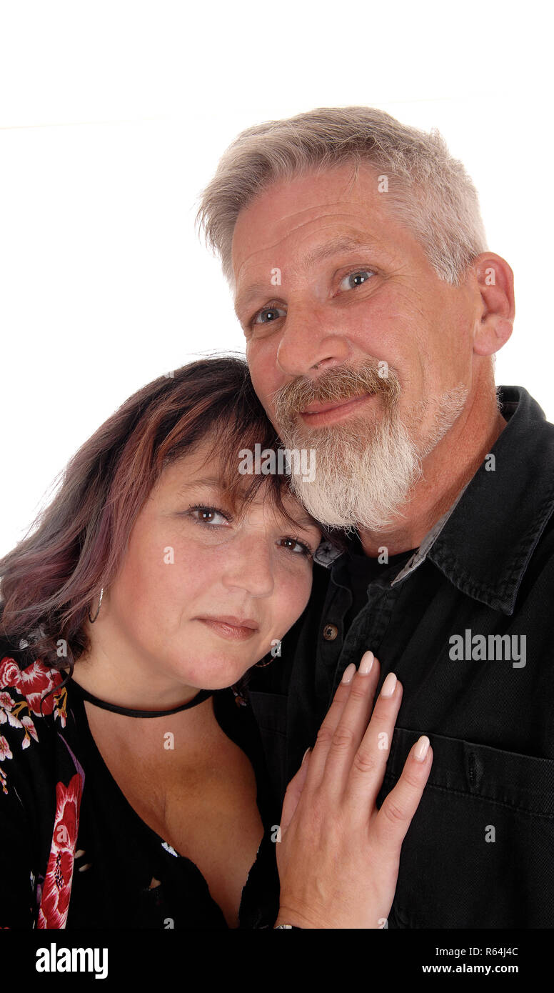 Woman man middle age hugs hi-res stock photography and images - Alamy