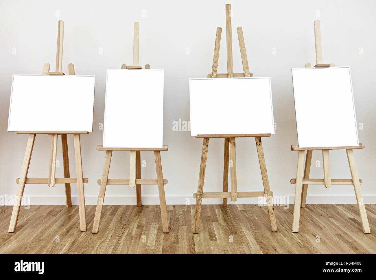 Art exhibition paintings easels hi-res stock photography and images - Alamy