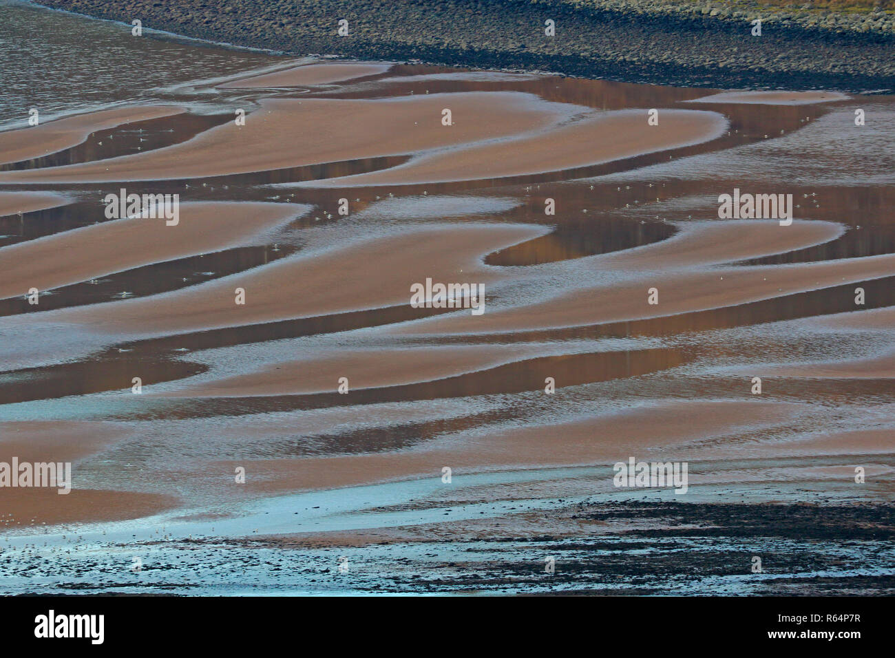Sand Patterns Applecross Bay Scotland Stock Photo Alamy