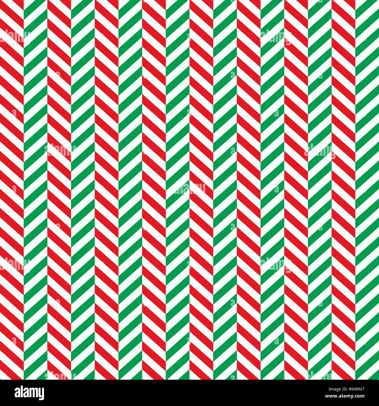 Herringbone Christmas seamless pattern on white background eps 10 Stock Vector