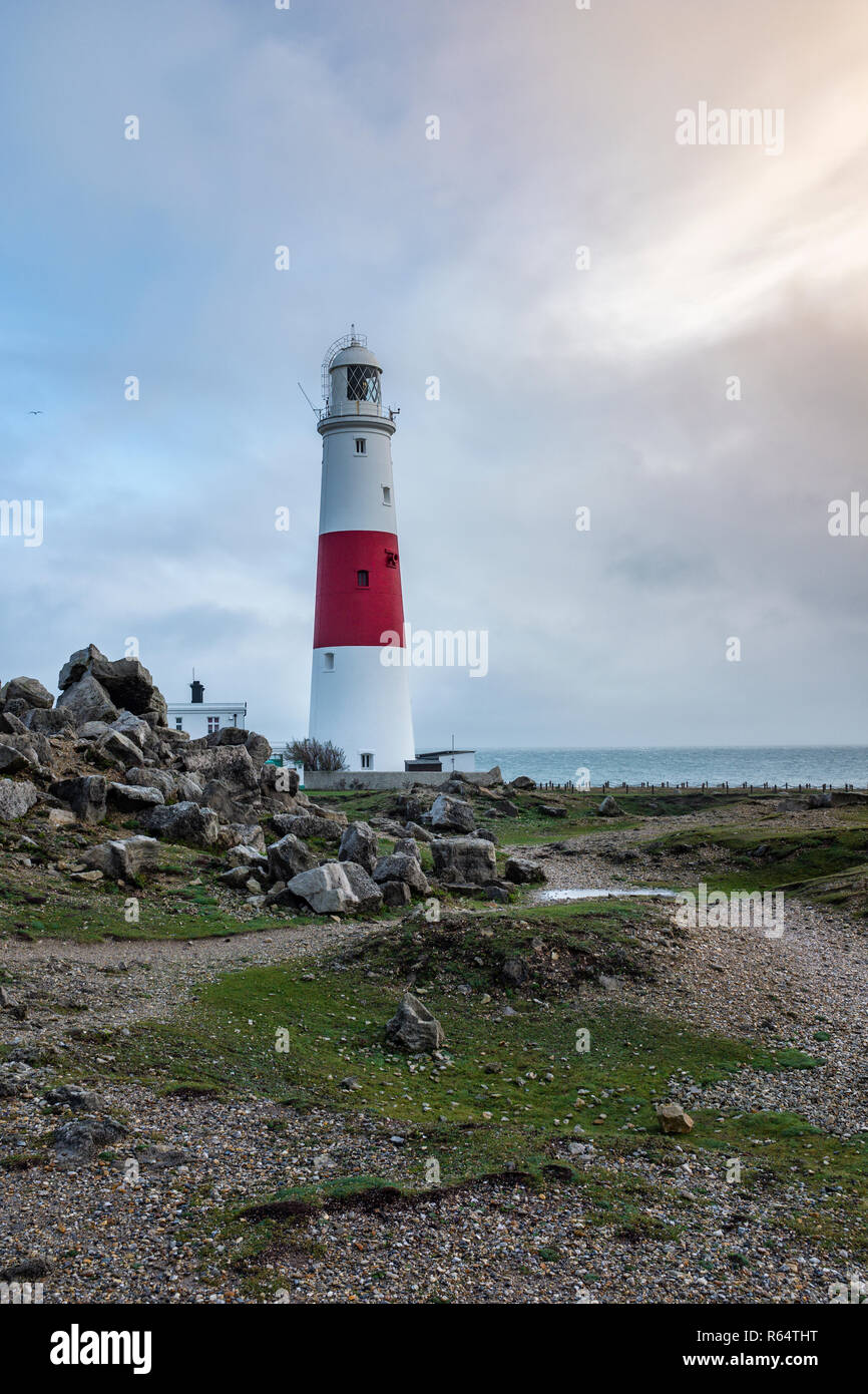Portland Bill Lighthouse, Dorset, England. Stock Photo