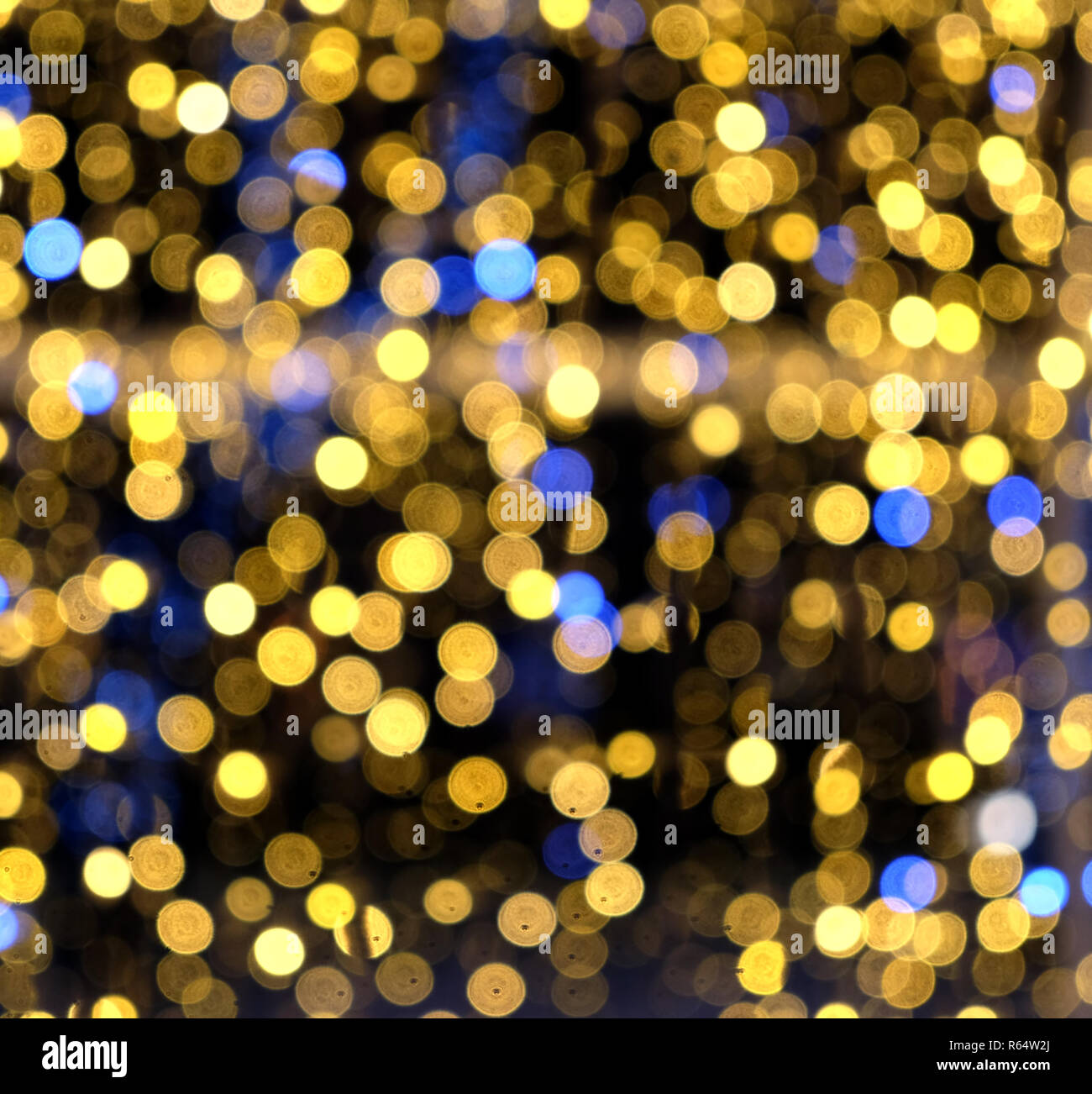 Abstract composition from many colored defocused round lights as background Stock Photo