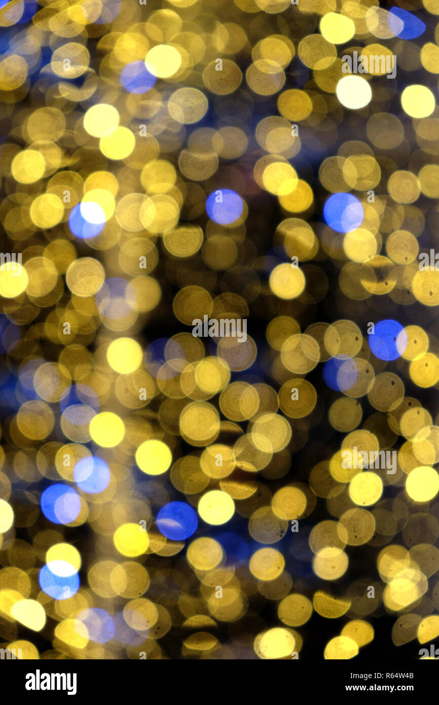 Abstract composition from many colored defocused round lights as background Stock Photo
