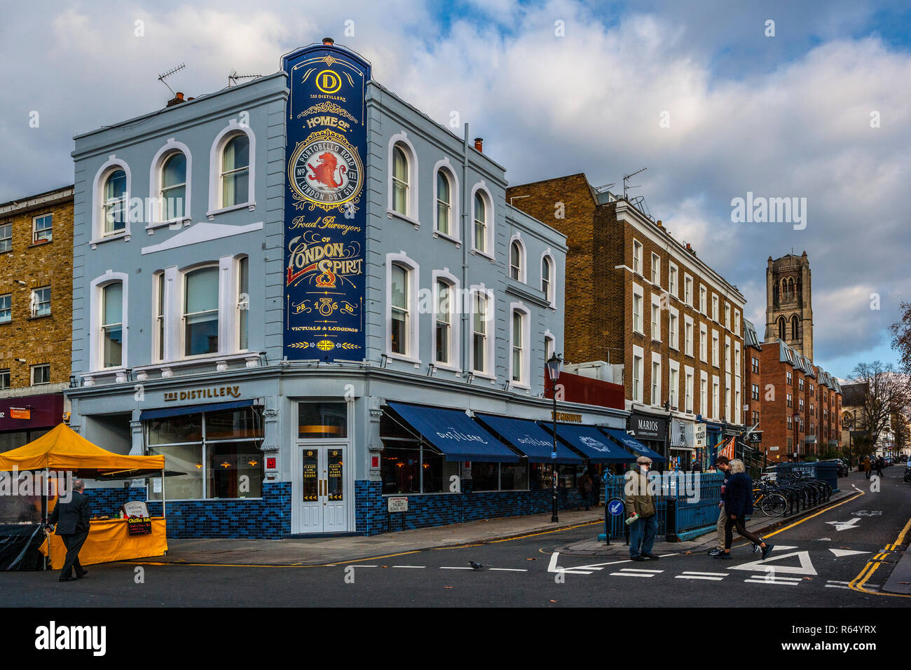 The Distillery, modern gin palace and hotel, Portobello Road, Notting Hill Stock Photo