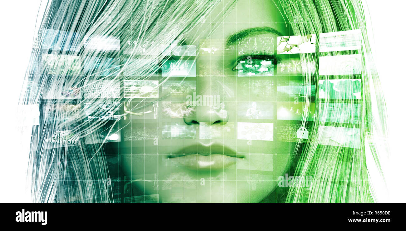 Empowered By Technology Stock Photo