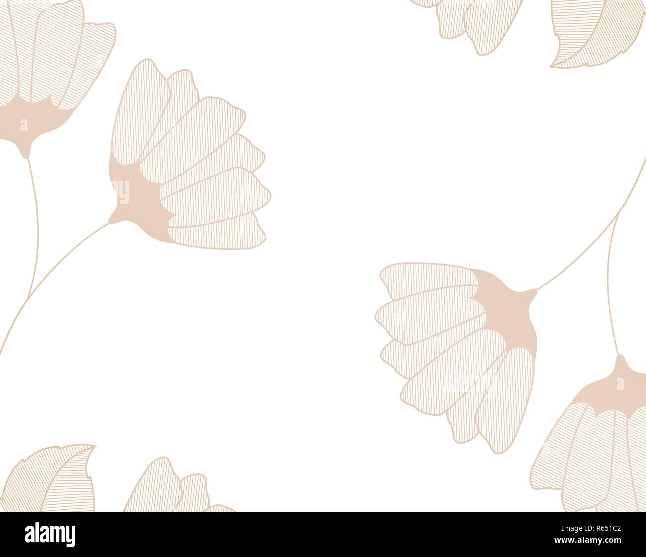 flowers with branches and leaves isolated icon Stock Vector Image & Art ...
