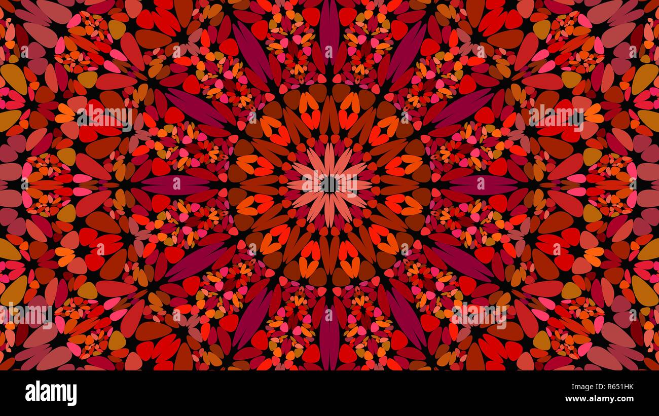 Red Stone Kaleidoscope Mandala Pattern Background Design Abstract Vector Ornament Wallpaper Illustration Stock Vector Image Art Alamy