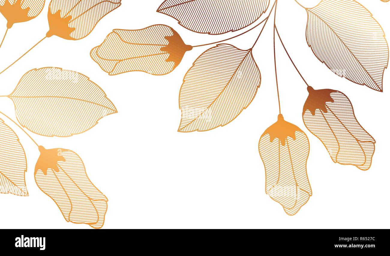 flowers with branches and leaves isolated icon Stock Vector Image & Art ...