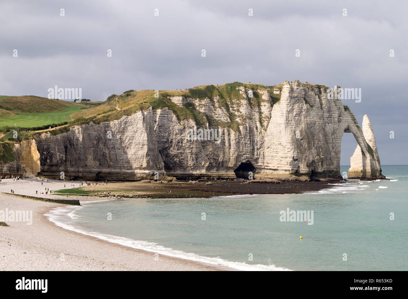 The cliffs of Etretat in Normandy Stock Photo - Alamy