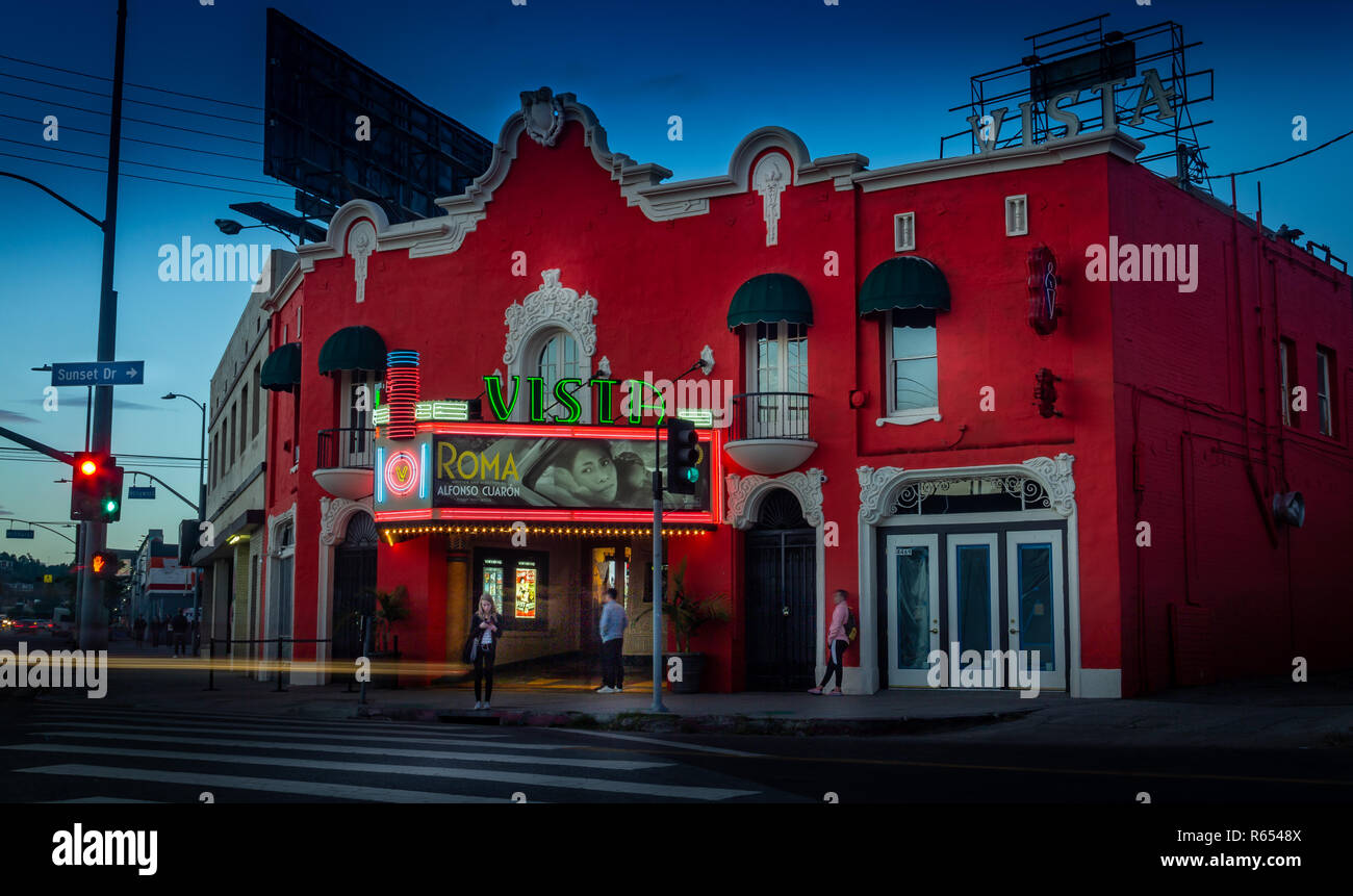 Vista Theater, Hollywood California Stock Photo - Alamy