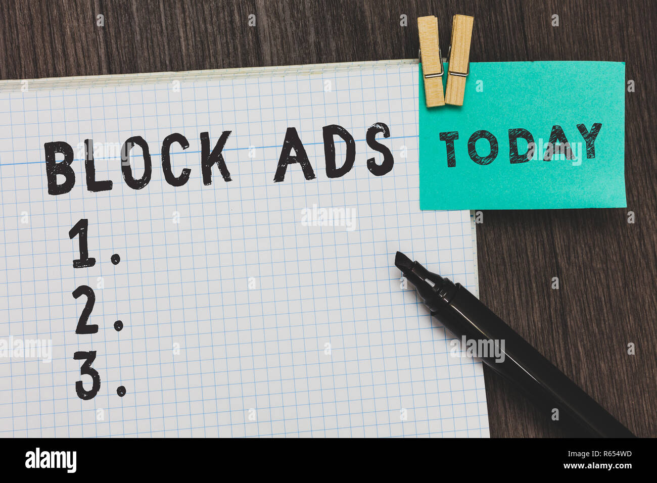 Note Writing Ads Writing note showing Block Ads. Business photo showcasing program that ...