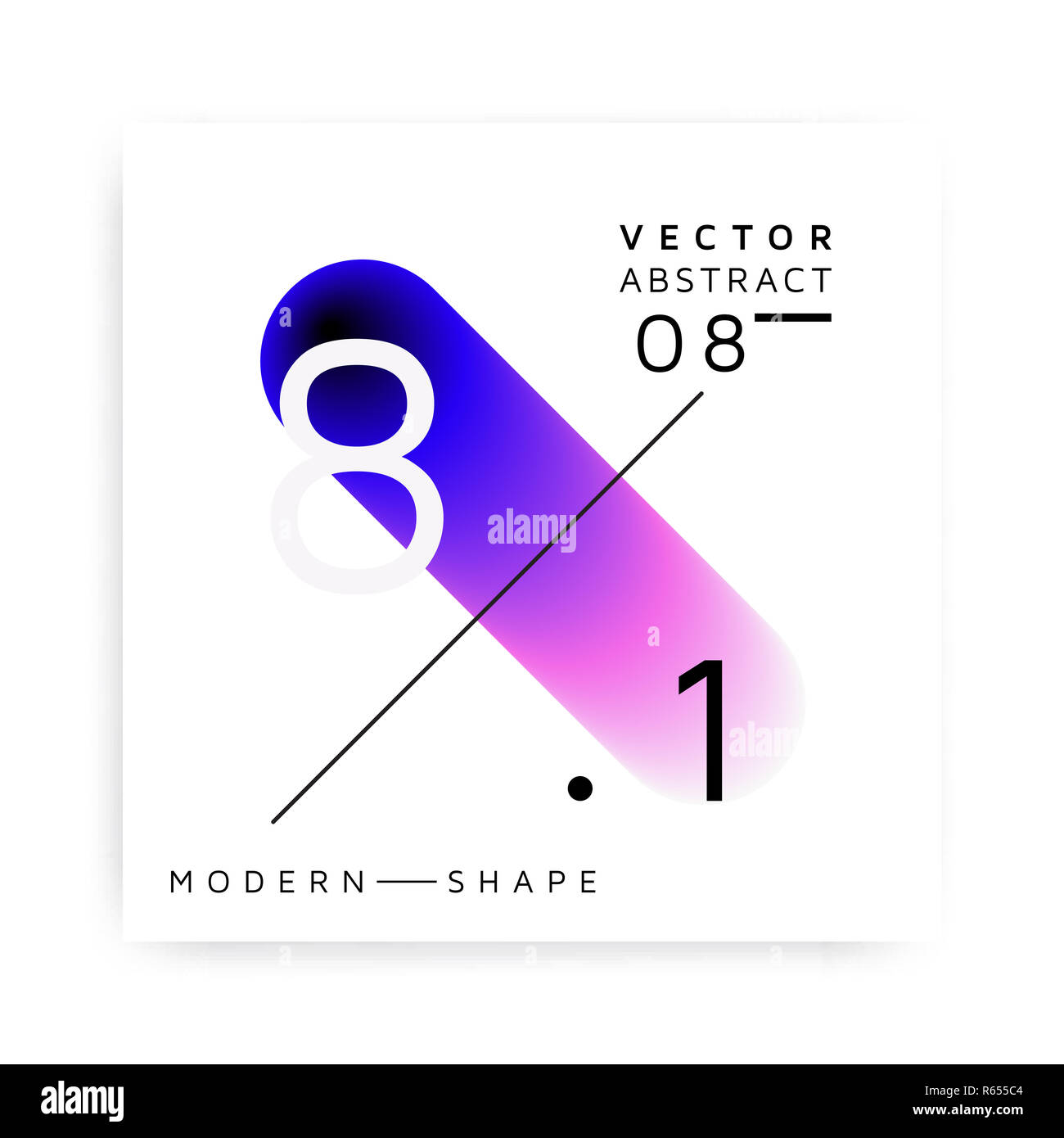Abstract vector modern colorful shape Stock Photo
