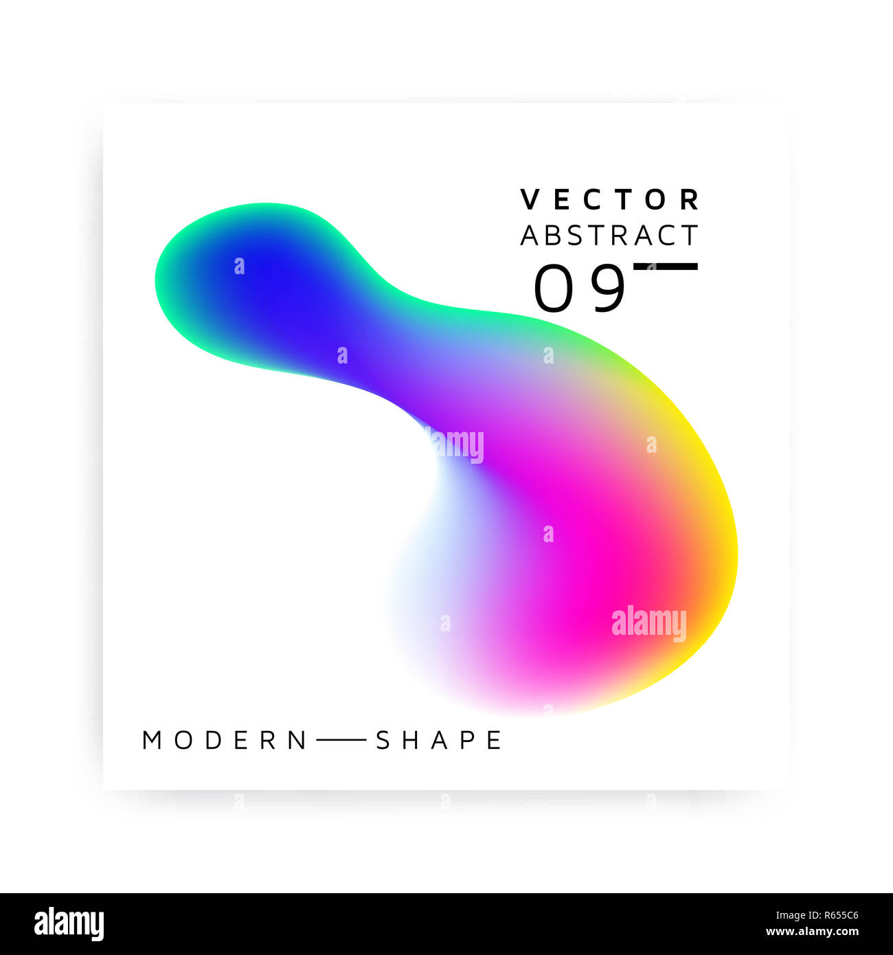 Abstract vector modern colorful shape Stock Photo