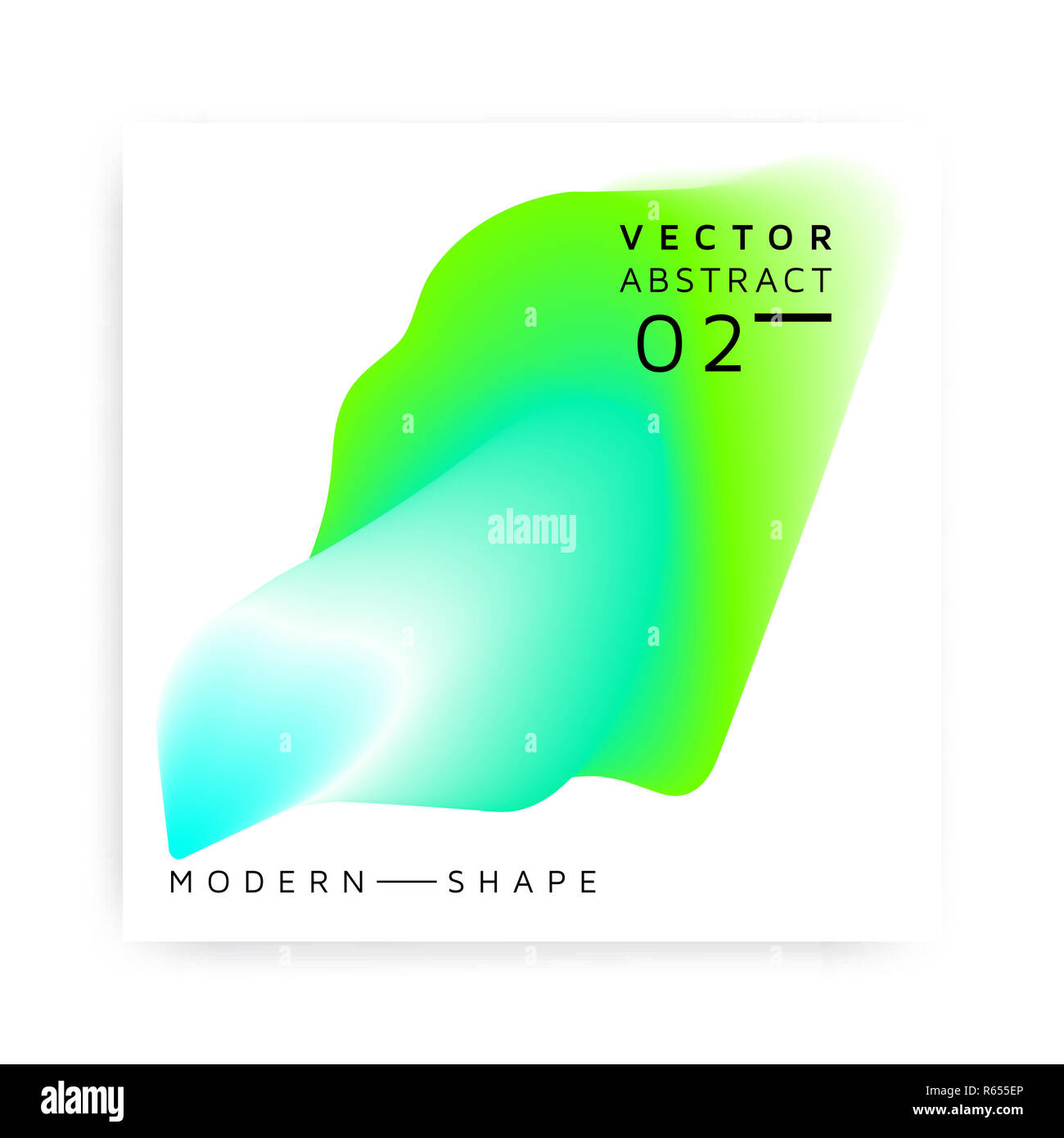 Abstract vector modern shape colorful Stock Photo