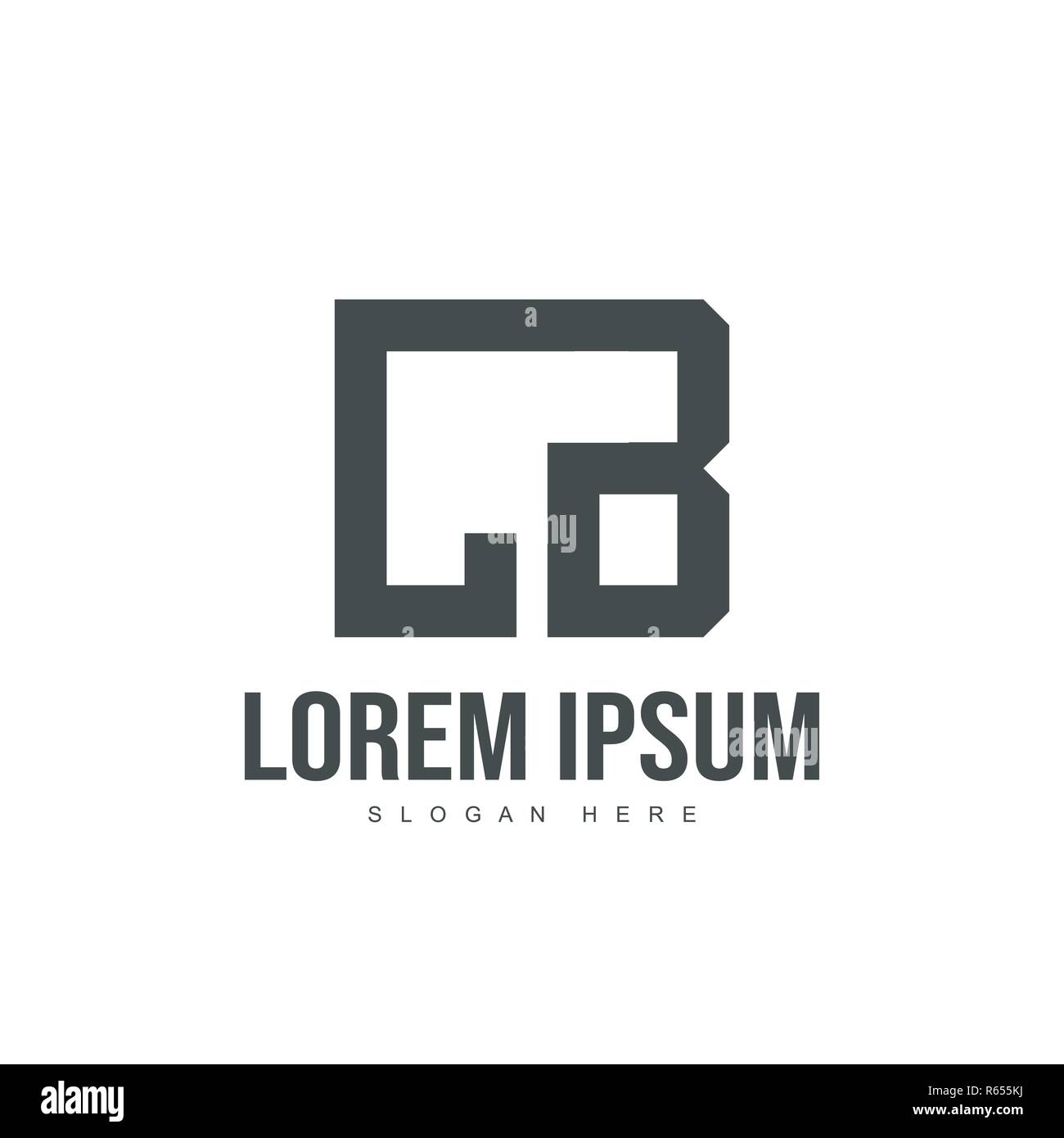 CB Letter logo design. Initial letter logo template design Stock Vector ...