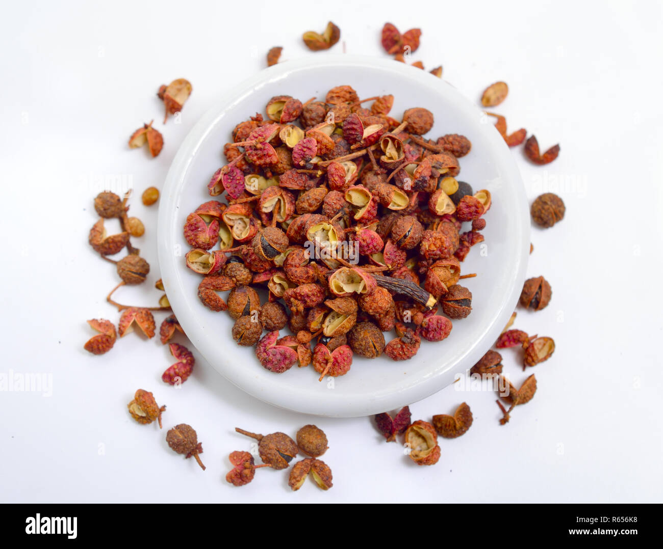 Sichuan pepper, Sichuan peppercorn, Szechuan pepper or Szechuan peppercorn Stock Photo