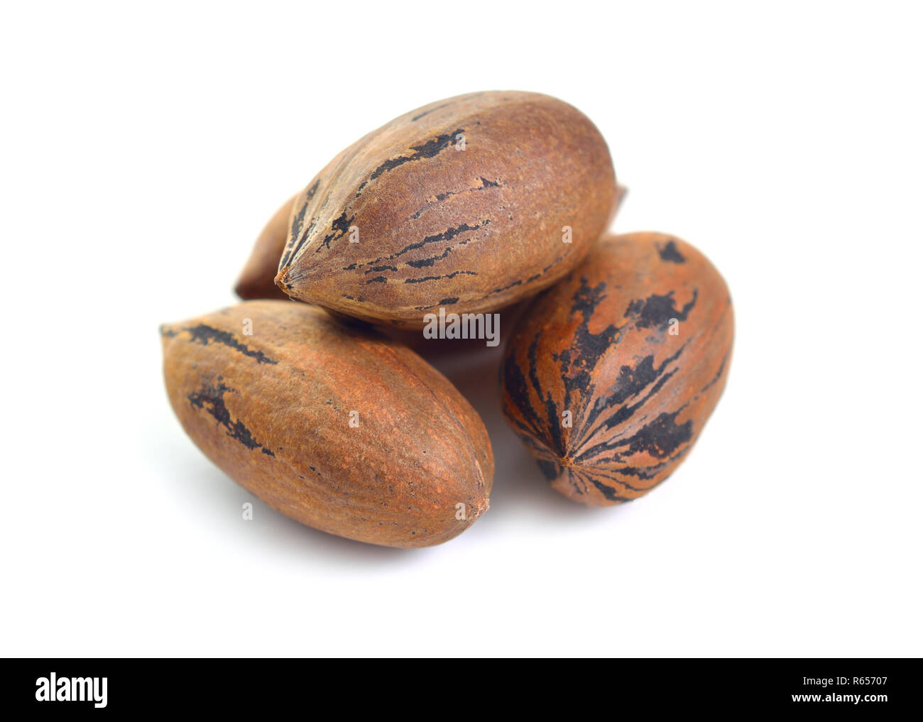 UnShelled pecan nuts isolated on white background Stock Photo Alamy