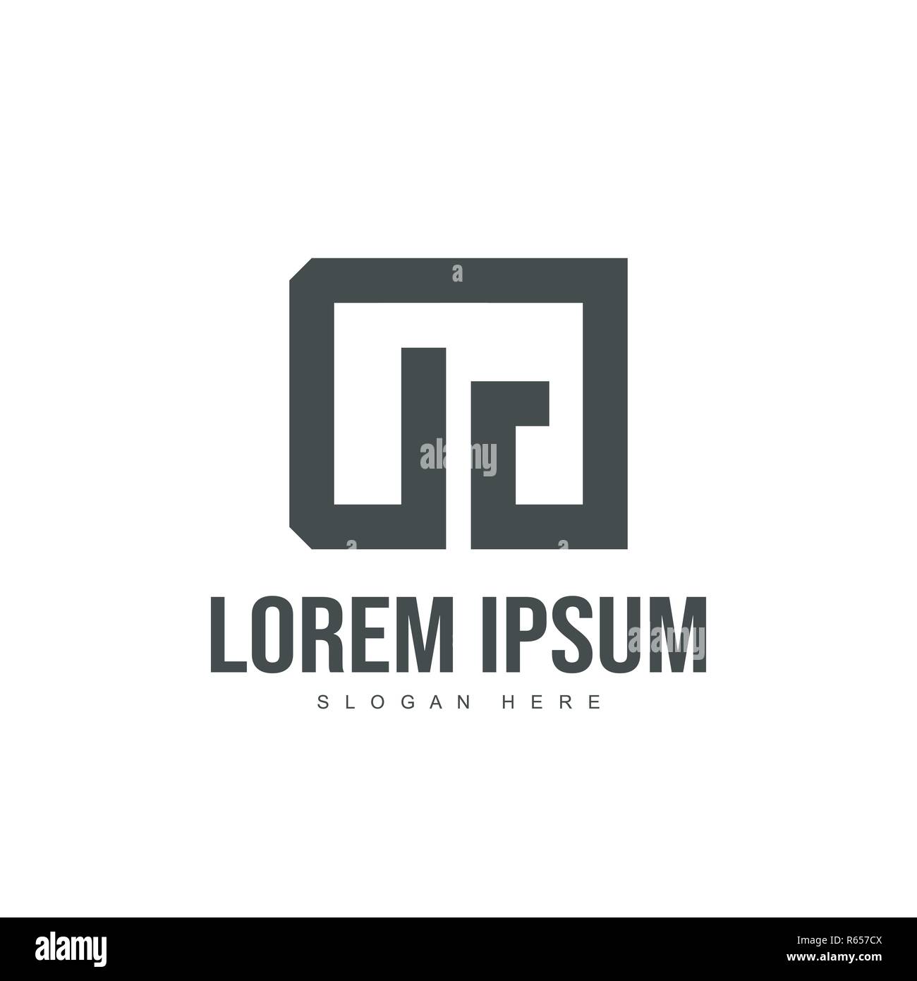 DG Letter logo design. Initial letter logo template design Stock Vector