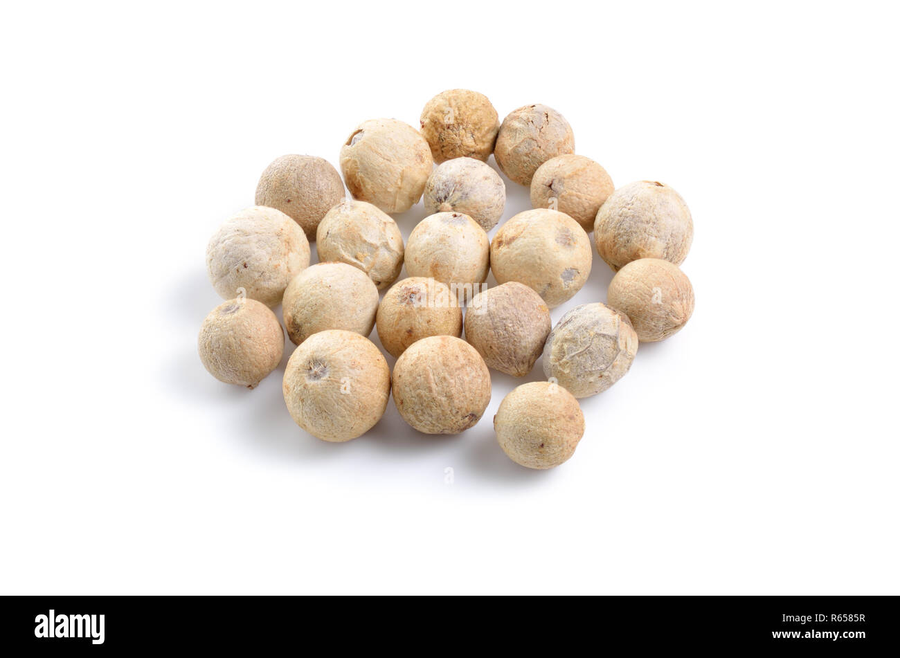 White pepper seed isolated on white background Stock Photo