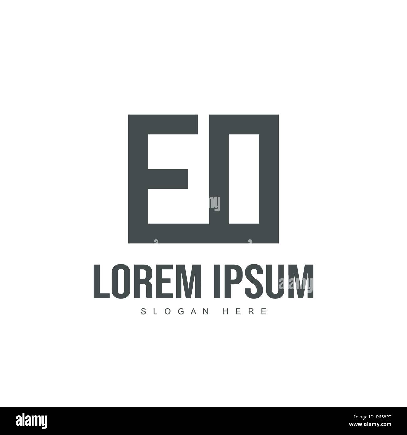 EO Letter logo design. Initial letter logo template design Stock Vector