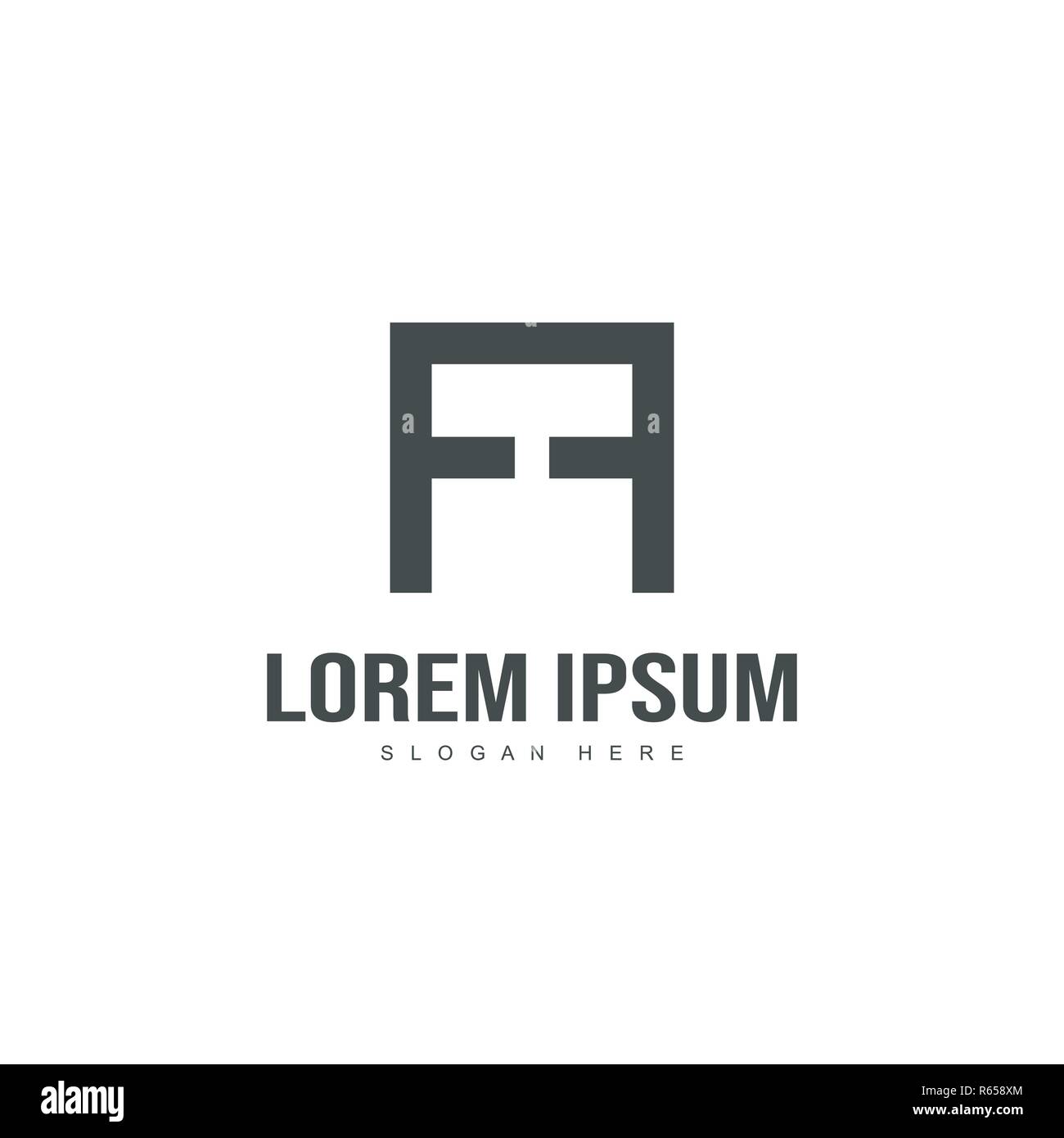 Initial letter logo design. minimal letter logo template Stock Vector ...