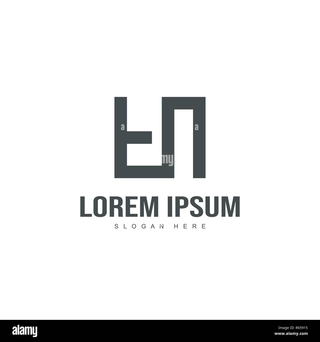 Initial letter logo design. minimal letter logo template Stock Vector ...
